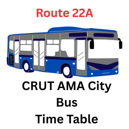 22A AMA Bus Time Table | 22A CRUT Bus Time Table, Bhubneshwar City Bus TIme Table 22A