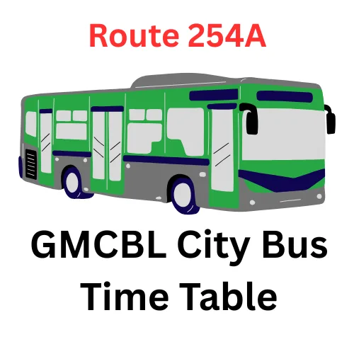 254A GMCBL Bus Time Table , GMCBL Bus Route 254A , 254A Bus Gurugram City Bus