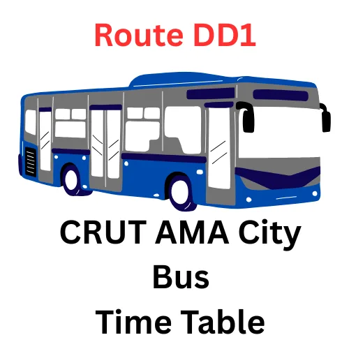 DD1 AMA Bus Time Table | DD1 CRUT Bus Time Table, Bhubneshwar City Bus TIme Table DD1