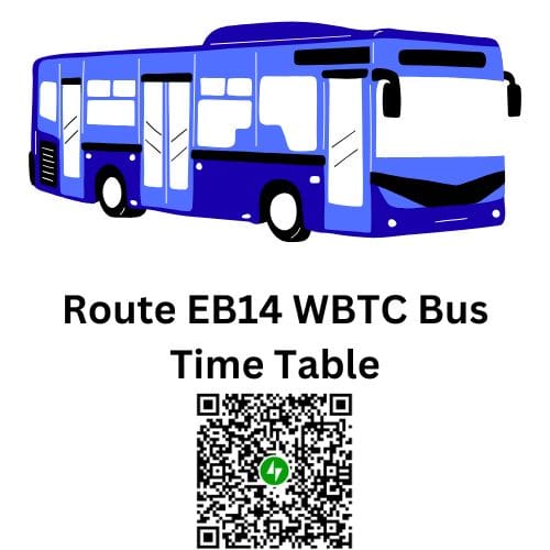 Route EB-14 Santragachi to Eco Space City Bus Time Table | Route EB-14 Eco Space to Santragachi City Bus Time Table | Santragachi to Eco Space WBTC City Bus Time Table | Eco Space to Santragachi WBTC City Bus Time Table