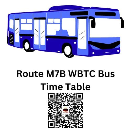 Route M-7B Shibrampur to Howrah Station City Bus Time Table | Route M-7B Howrah Station to Shibrampur City Bus Time Table | Shibrampur to Howrah Station WBTC City Bus Time Table