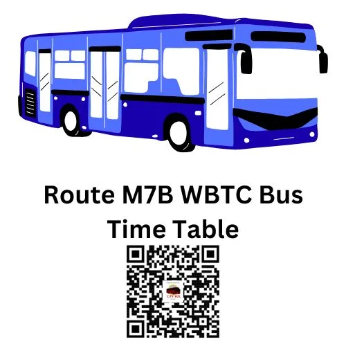 Route M-7B Shibrampur to Howrah Station City Bus Time Table | Route M-7B Howrah Station to Shibrampur City Bus Time Table | Shibrampur to Howrah Station WBTC City Bus Time Table
