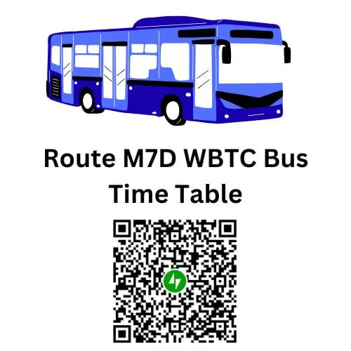 Route M-7D Sonamukhi Bazar to Kankurgachi City Bus Time Table | Route M-7D Kankurgachi to Sonamukhi Bazar City Bus Time Table | Sonamukhi Bazar to Kankurgachi WBTC City Bus Time Table | Kankurgachi to Sonamukhi Bazar WBTC City Bus Time Table |