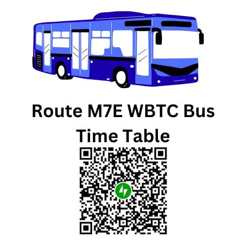 Route M-7E Bagpota to Howrah Station City Bus Time Table | Route M-7E Howrah Station to Bagpota City Bus Time Table | Bagpota to Howrah Station WBTC City Bus Time Table | Howrah Station to Bagpota WBTC City Bus Time Table | Bagpota to Howrah Station Kolkata City Bus Time Table